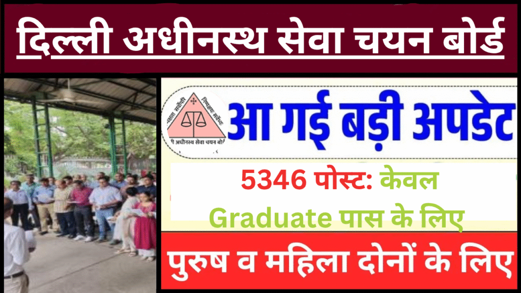 Delhi DSSSB TGT Online Form 2025