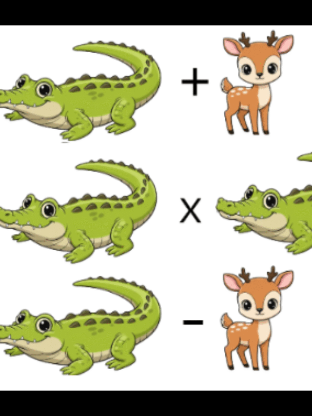 क्या आप मगरमच्छ और हिरण पर आधारित इस सरल प्रश्नोत्तरी को हल कर सकते हैं?