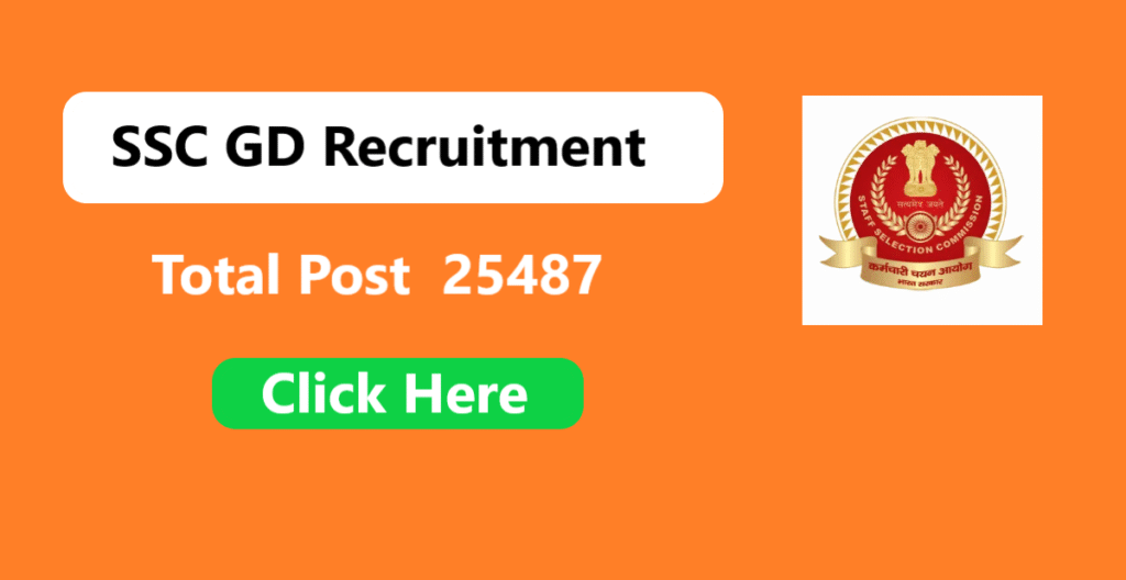 SSC GD window open for correction 2026 for 25487 Post